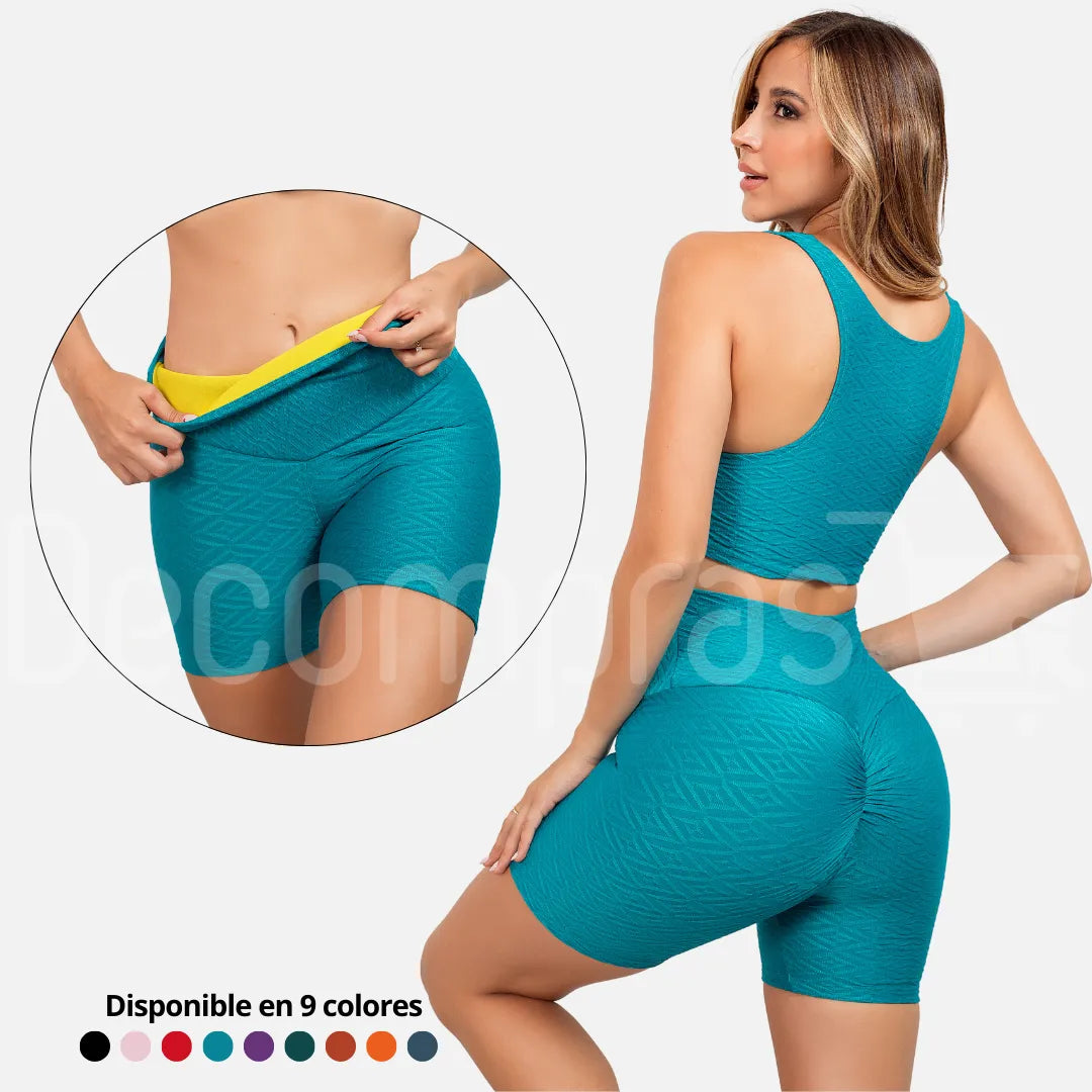 CONJUNTO PUSH UP CON NEOPRENO QUEMA GRASA  + Envío Gratis🎁